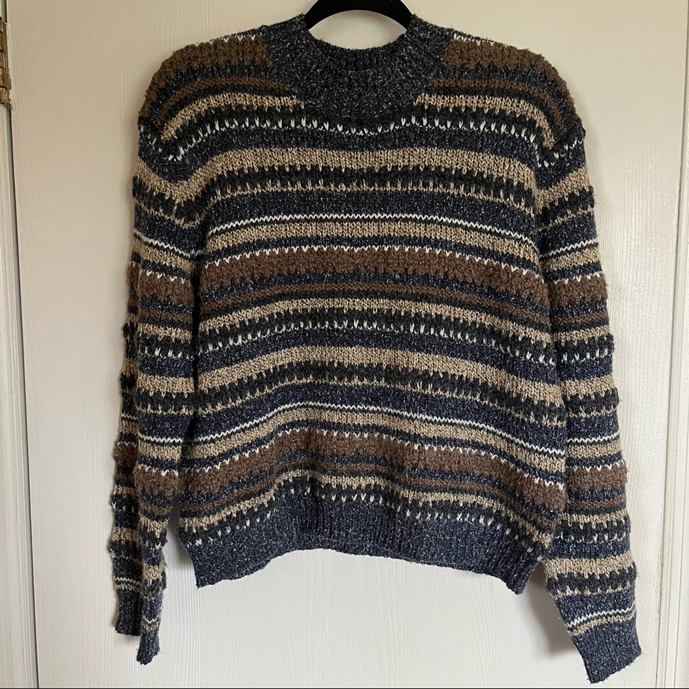 Vintage Muted Tones Crewneck Sweater